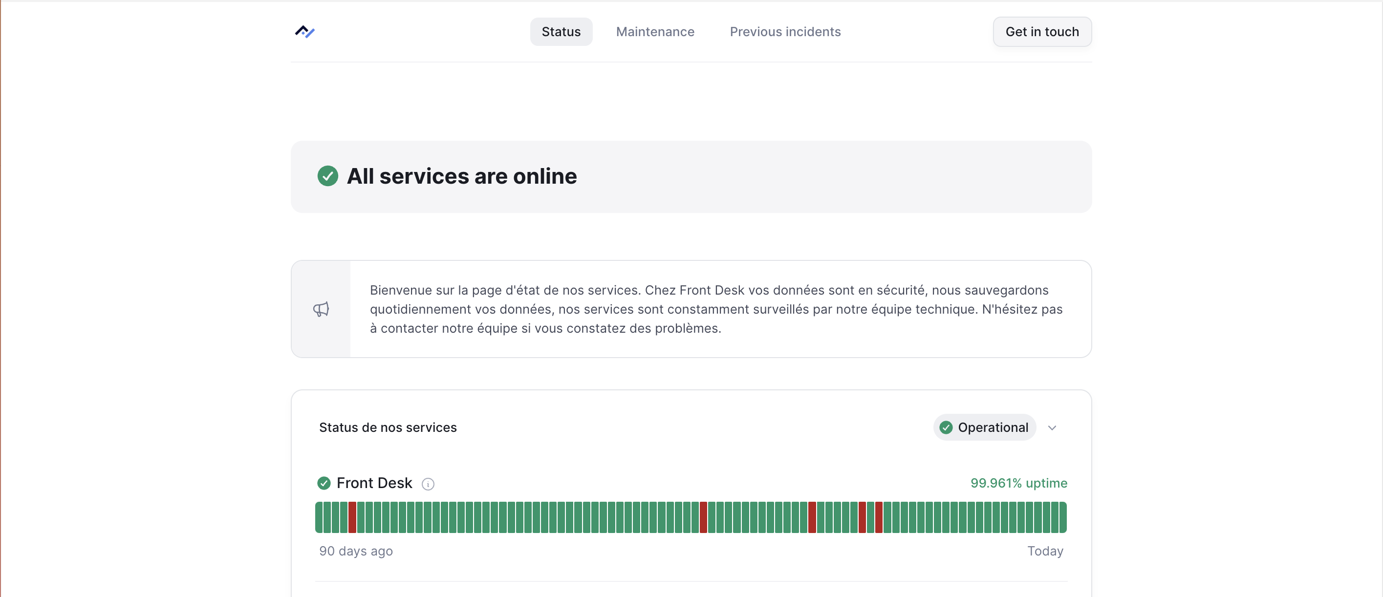 BetterUptime - Status Page